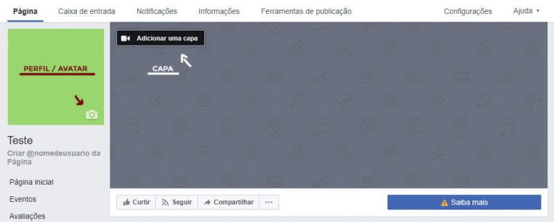 Personalizar avatar e capa Facebook