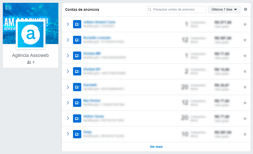 Contas de Anúncios Facebook Business