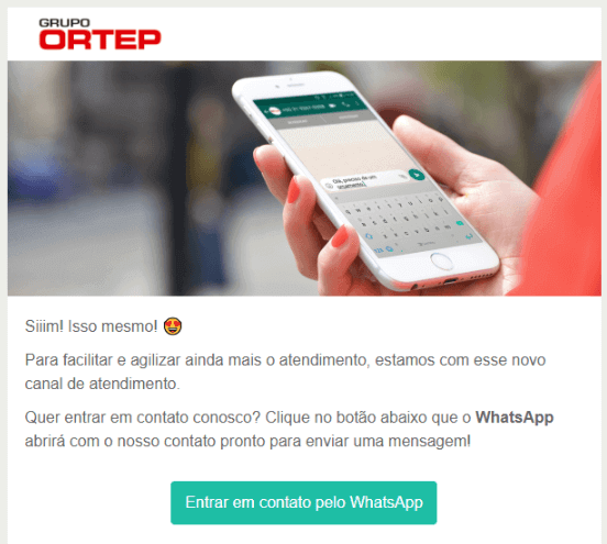 botão para chama de ação whatsapp